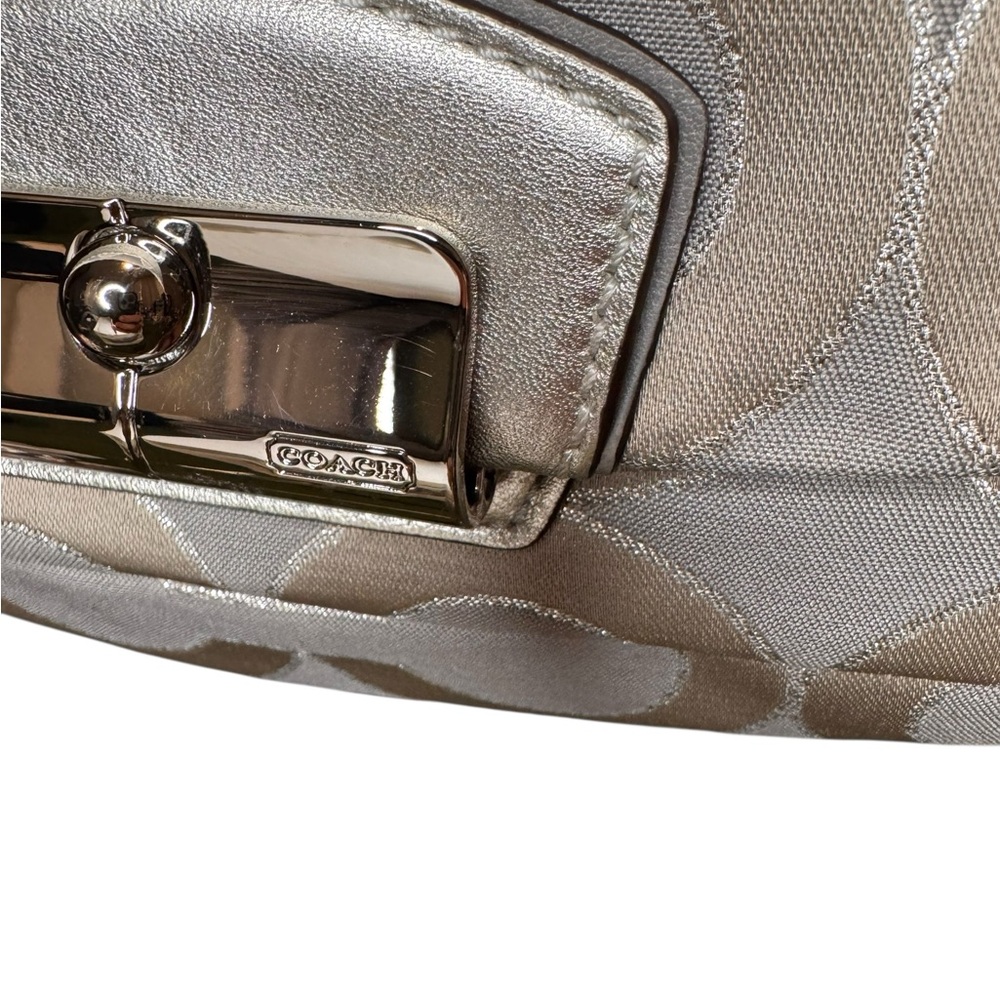 Coach Kristin Op Art Metallic East West Crossbody Bag NWT - Picture 3 of 16